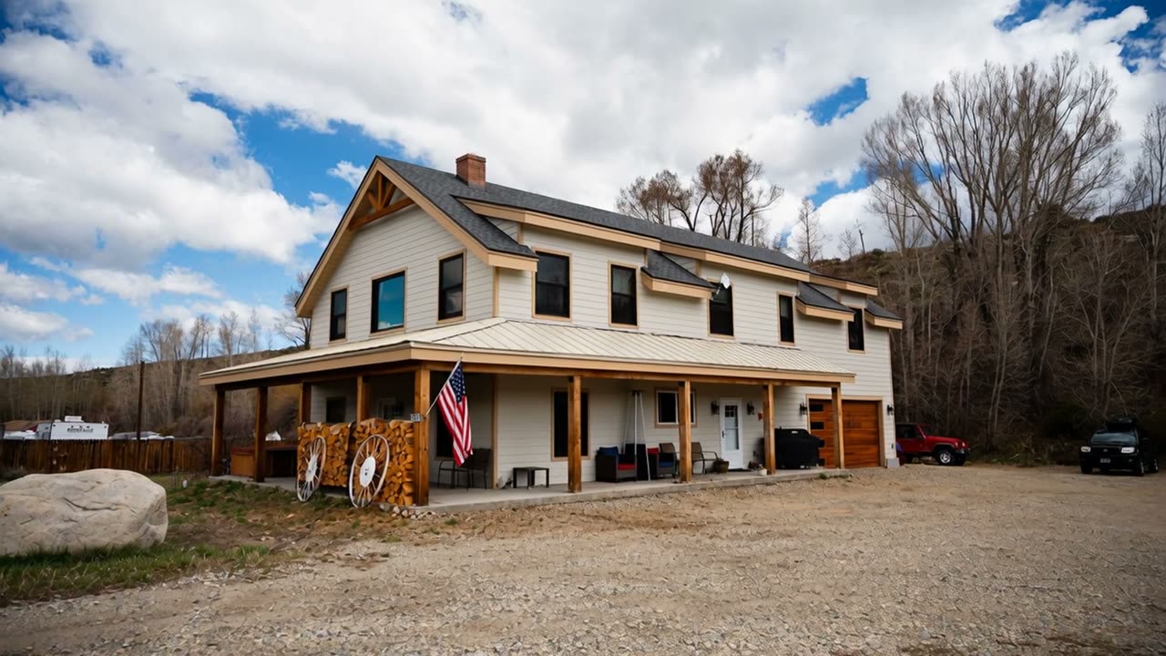 Farmhouse with a timber porch, Summit County, CO